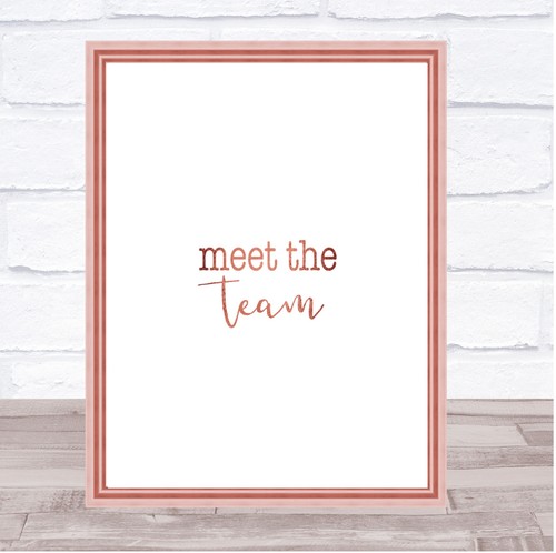 Meet the team quote - meet,