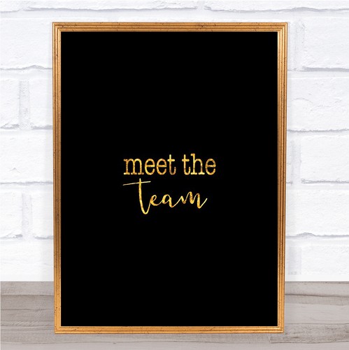 Meet the team - meet, print
